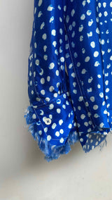 Marni Polka Dot Fringe Satin Shirt