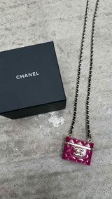 Chanel Logo box Long Necklace