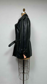 Emporio Armani Skywings Leather Coat
