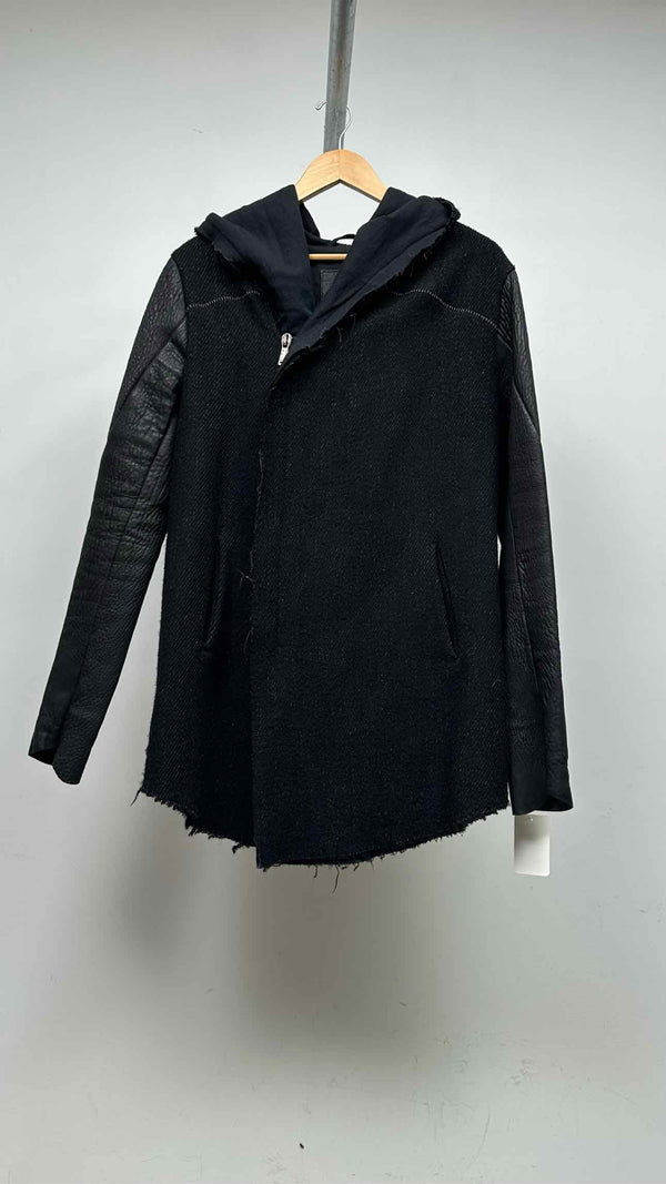 10sei0otto Leather-sleeve Parka