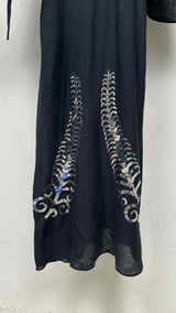 PRADA Sequim-embellished Drawstring Silk Dress