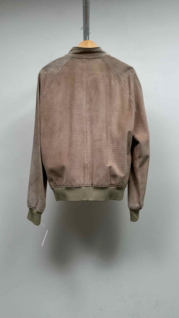 Gucci Eye-let Suede Bomber Jacket