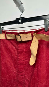 Paul Harnden Crinkled Waxed Wide Pants