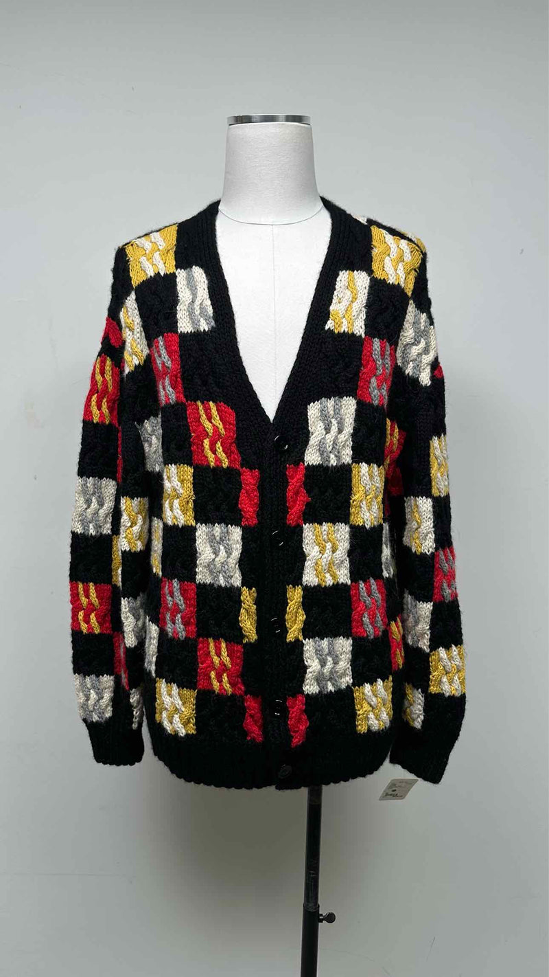 LOEWE Patchwork Cable-knit Cardigan