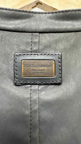 Dolce & Gabbana Leather Light Bomber Jacket