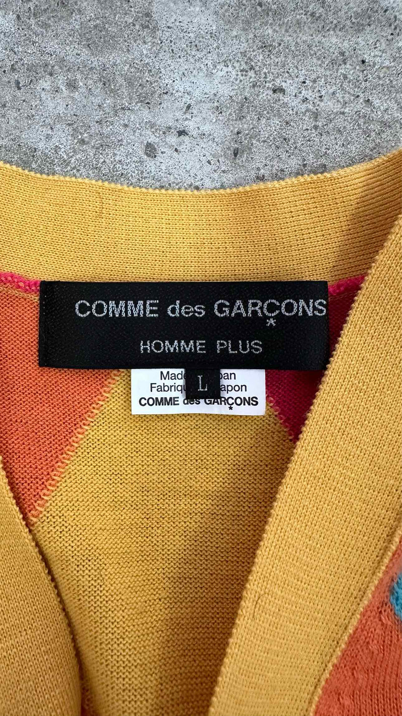 Comme Des GarÃ§ons Homme Plus N/S Check Long Cardigan