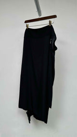 Yohji Yamamoto Tie Eyelet Asymmentry Midi Skirt