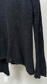 Greg Lauren Ink-loose Knit V-neck Sweater