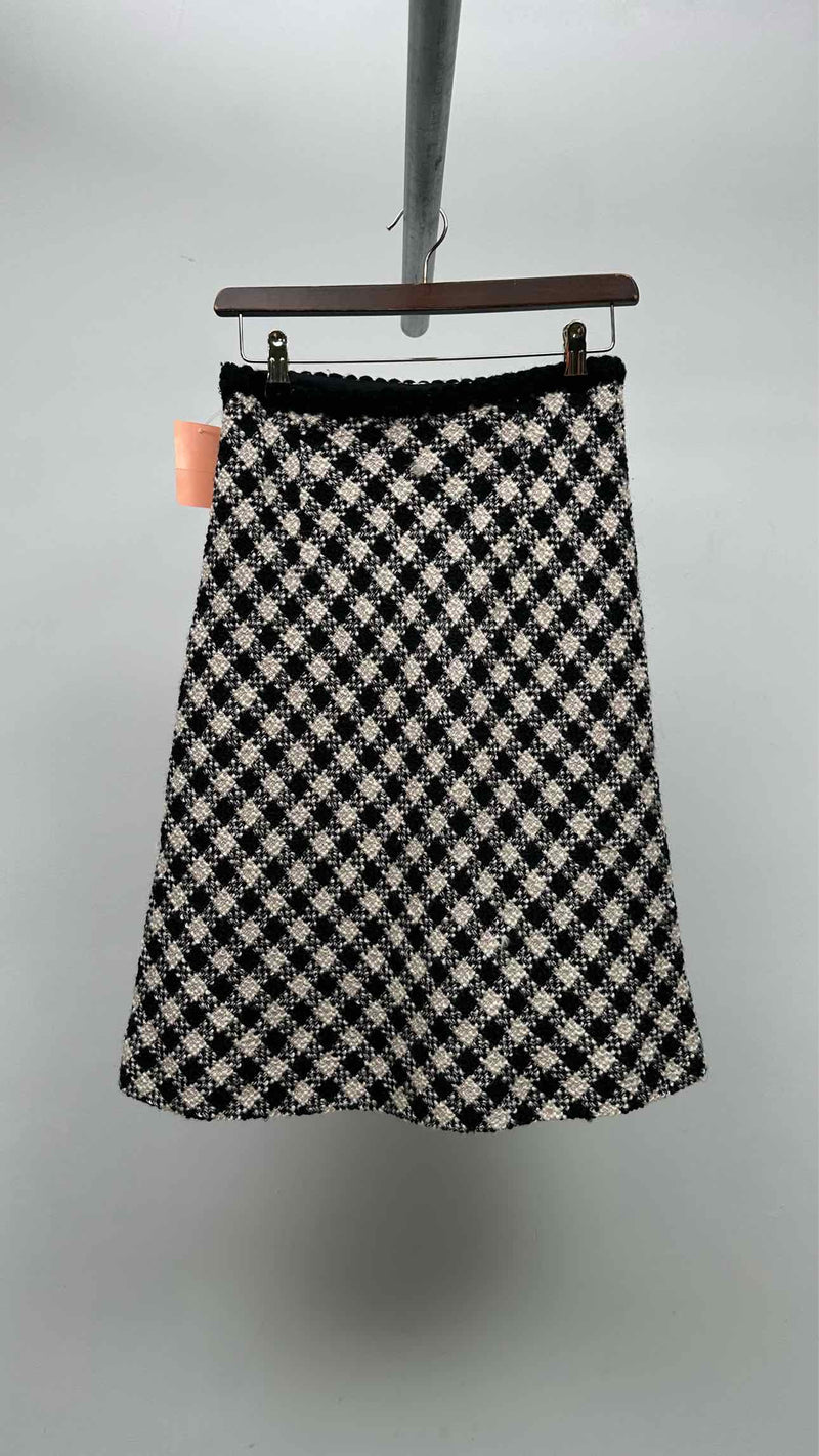 Miu Miu Tweed Check Skirt