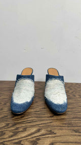 LOEWE Ripped Denim Mules