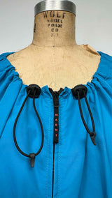 Marni Zip-up Collarless Gathered Blouson Jacket