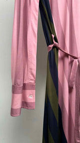 JW Anderson L/S Wrapped Stripe Polo Dress