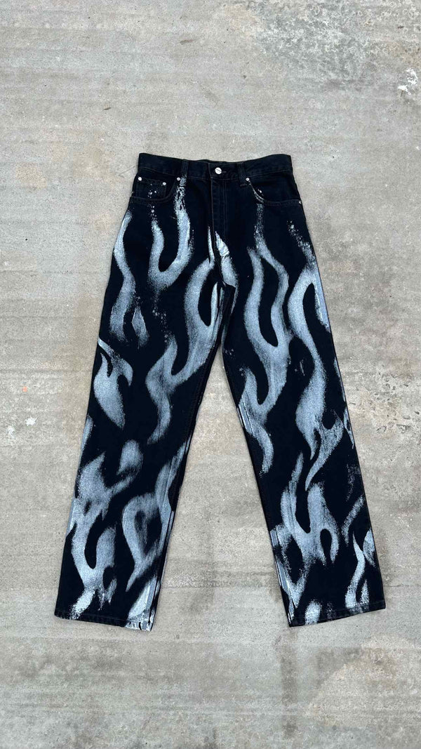 Dion Lee High-waist Flame Wide Jeans