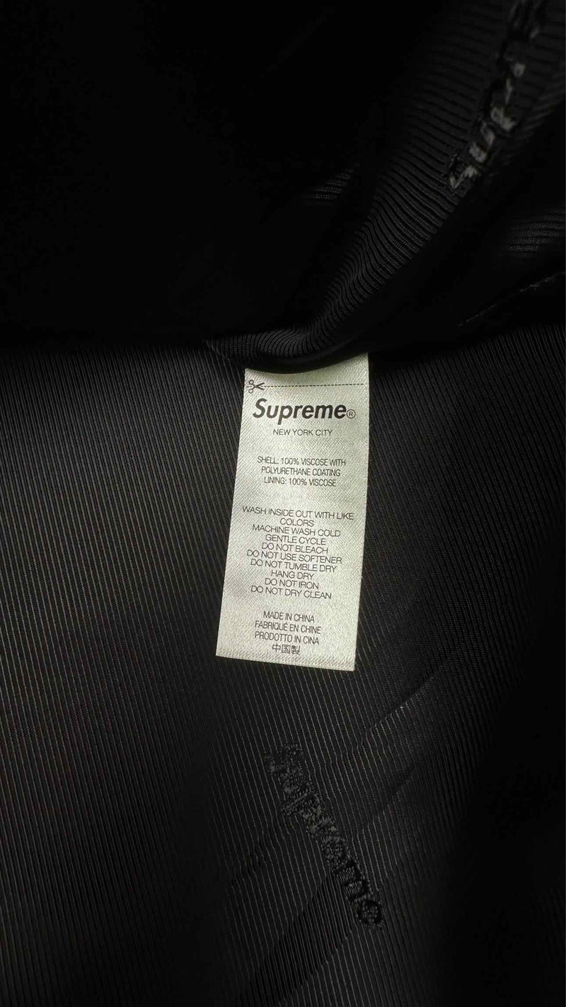 Supreme Croco Embossed Faux-leather Car Coat