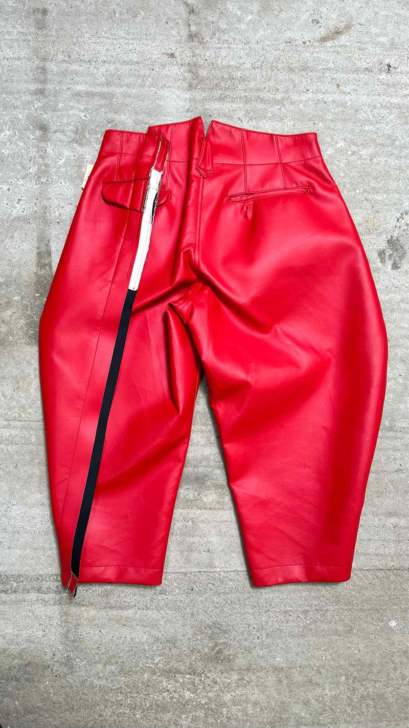 Comme Des Garçons Faux-Leather Docking Pants