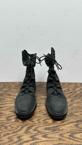 Yohji Yamamoto Wrinkly Back-Zip Boots