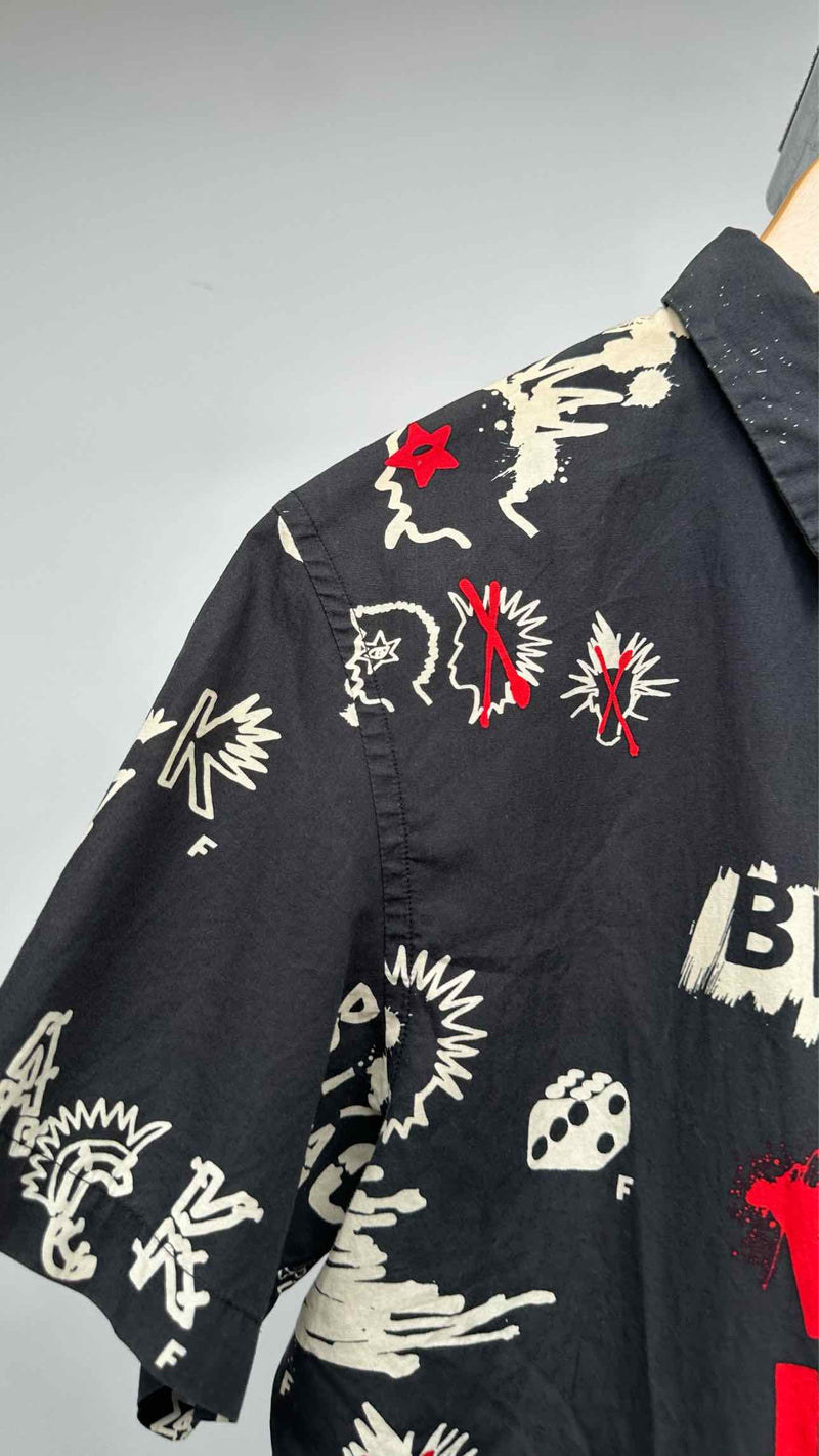 Black Comme Des Garçons S/S Printed Shirt