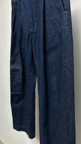 Jacquemus Pleated Baggy Cargo Jeans