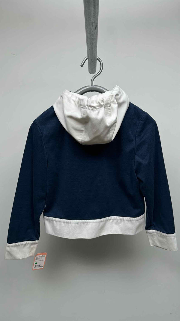 Thom Browne Zip-up Two-tone Cropped Hoodie