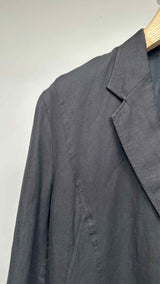 Yohji Yamamoto Pour Homme Reconstructed Stripe-patch Oversized Blazer Jacket