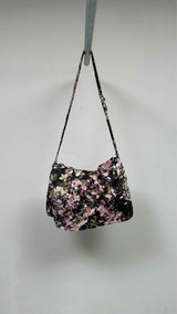 Ann Demeulemeester Hydrangea-print Corduroy Messenger Bag