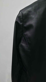 Anne Fontaine Leather Blazer Jacket