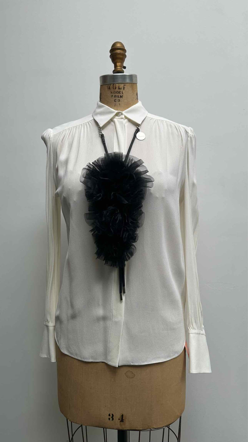 Noir Kei Ninomiya Flower Corsage Loop Tie