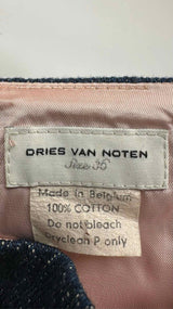Dries Van Noten High Waisted Flare Denim Maxi Skirt