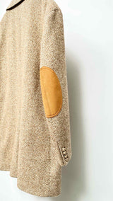 Acne Studios Tweed Elbow-patched Coat