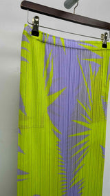 Pleats Please Botanical Pleated Skirt
