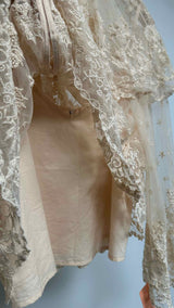 Sea Front-embroidered V-neck Top