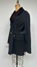 Prada Fur-lining Trench Coat