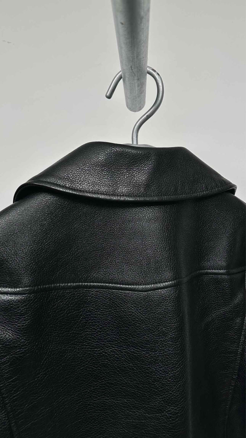 Junya Watanabe Portrait-Collar Leather Jacket