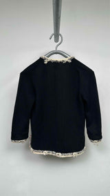 Chanel Frill-trim Cashmere Cardigan