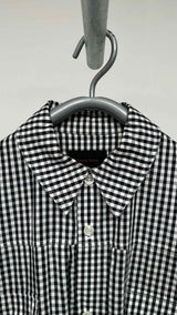 Simone Rocha S/S Pleated Bottom Gingham Shirt