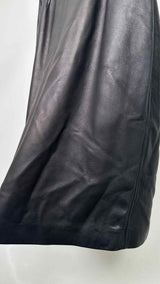Balenciaga Leather Midi Skirt