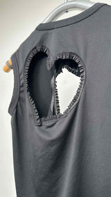 Comme Des Garcons Heart Cut-out Tank Top