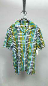 Lanvin S/S Checked-print Bowling Shirt