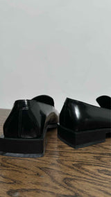 Ferragamo Square-toe Leather Loafers