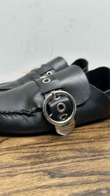 LOEWE Pointy Shearling Moccasins