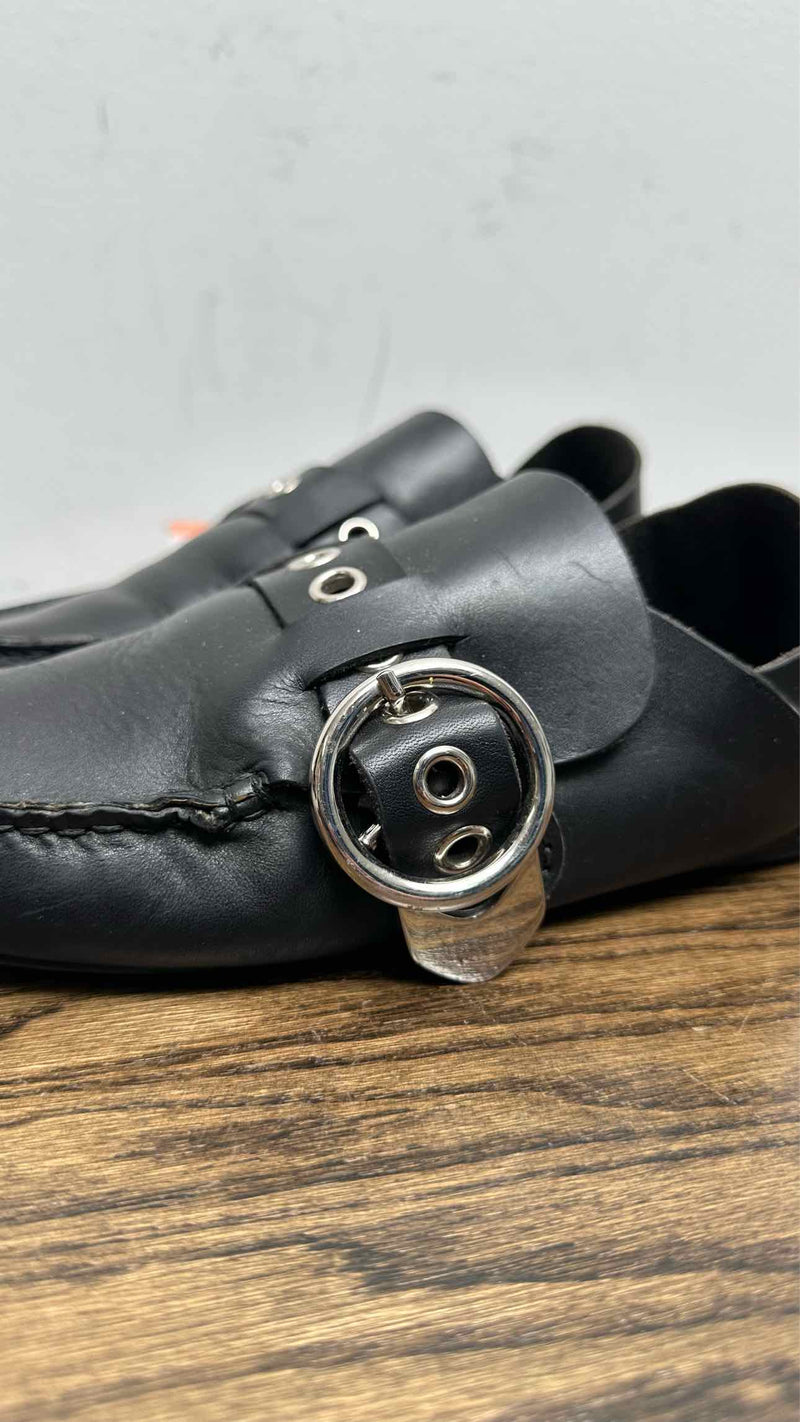 LOEWE Pointy Shearling Moccasins