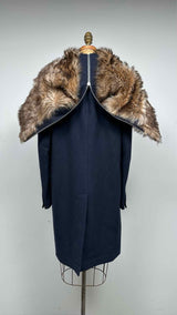 Calvin Klein 205W39NYC Fur-hooded Oversized Coat