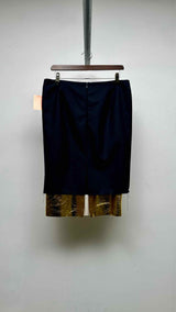 Dries Van Noten Bottom-leather Stripe Skirt