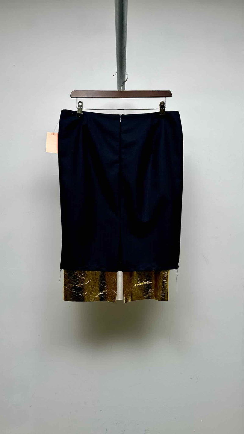 Dries Van Noten Bottom-leather Stripe Skirt