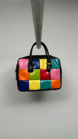 Comme Des Garcons Girl Colorblock Patterned Bag