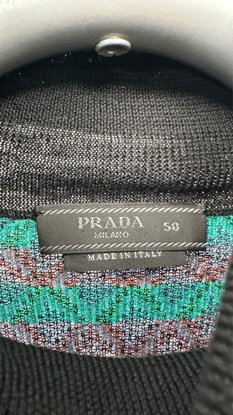 PRADA High-neck Geometric Sweater