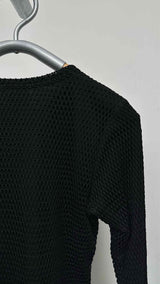 Comme Des Garcons L/S Mesh-layered Top