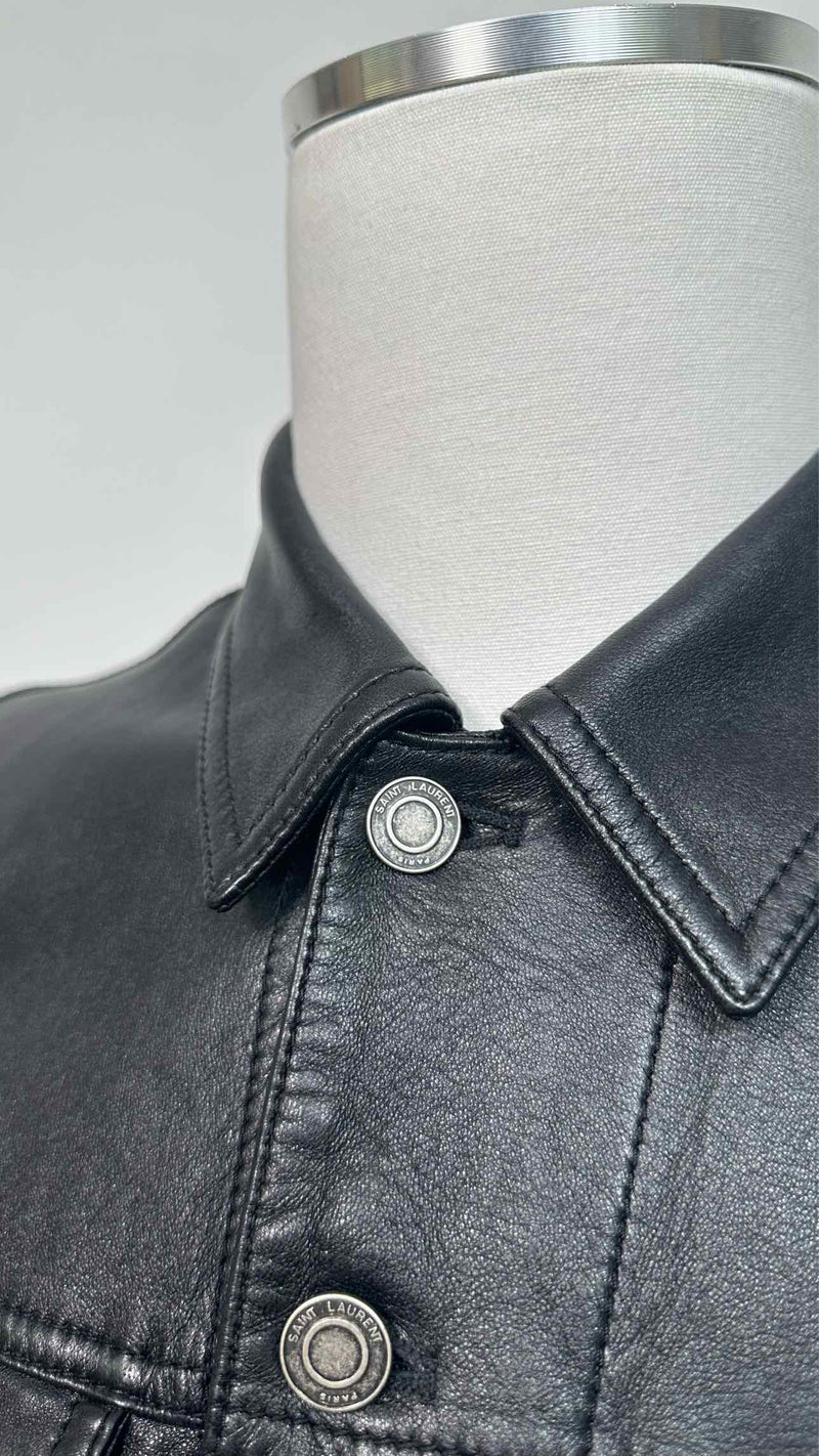 Saint Laurent Leather Tracker Jacket