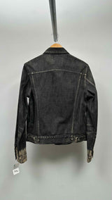Y's for Men Acid Wash Dip-Dye Cuff Denim Jacket
