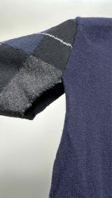 Comme Des Garcons S/S Check-sleeve Cardigan